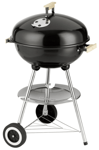 test barbecue boule charbon grill chef 11316