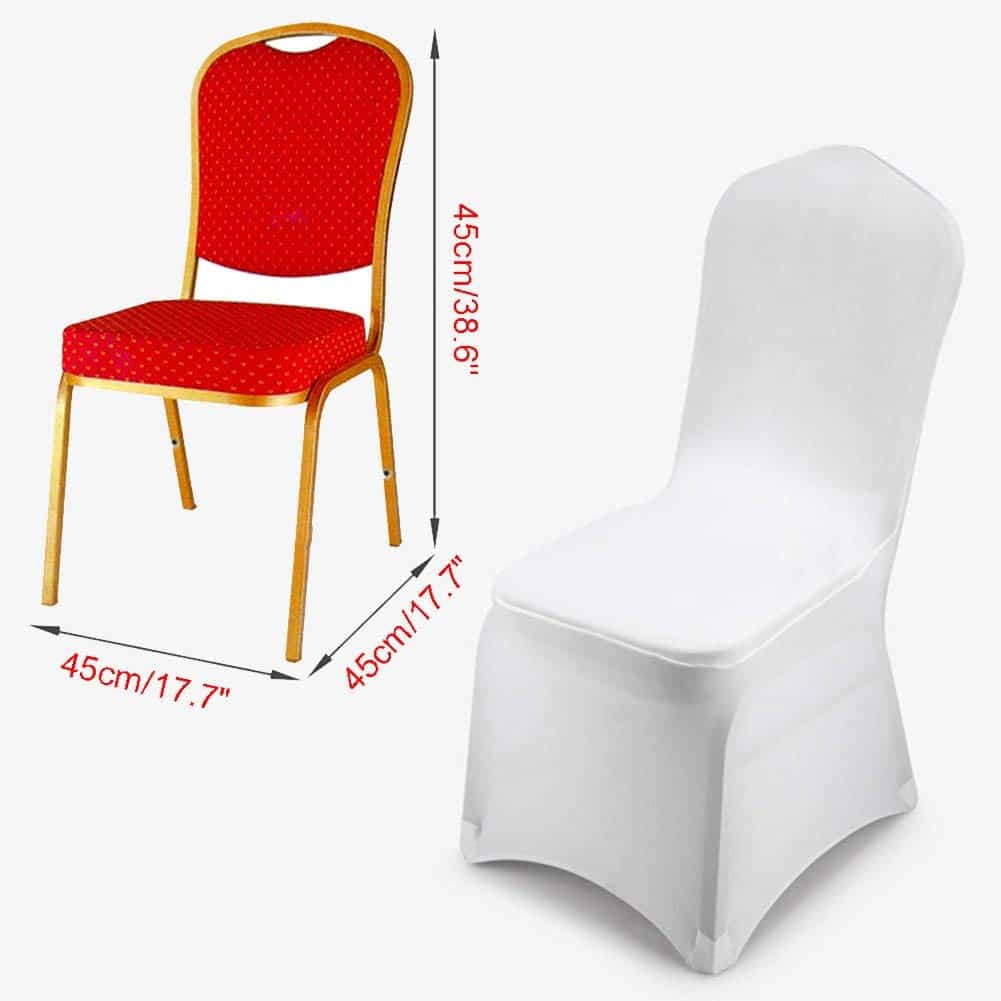 Chaise de salle à manger couvre des housses de chaise extensible pour salle  à manger chaise de cuisine couvre couvre-chaise amovible pour salle à  manger, hôtel, taupe