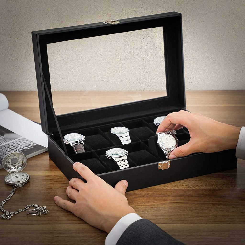 Boîte De Voyage Pour 5 Montres - Organisateur Antichoc - Rangement Compact Pour Valise